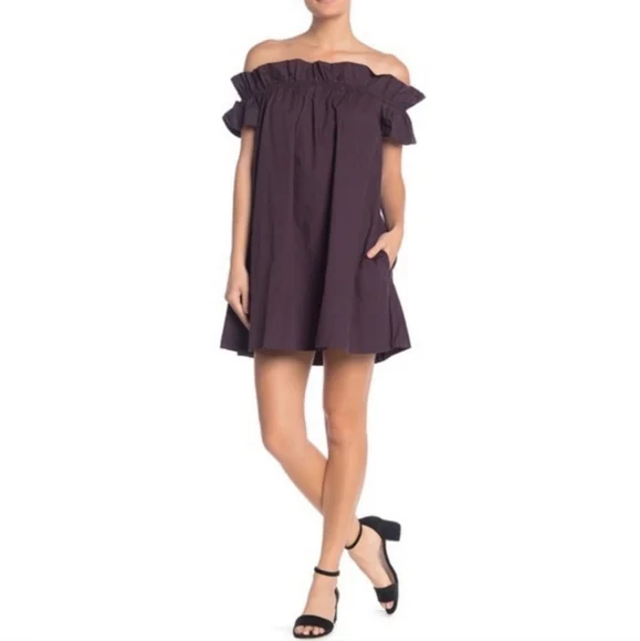 sophie off the shoulder dress free people Free People Sophie Off the Shoulder Babydoll Dress in Light Combo at Nordstrom, Size Medium